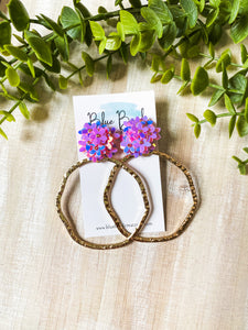 Enchanted Flower Hoops