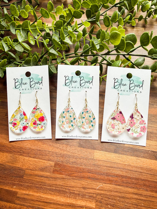 Floral Acrylic Drops