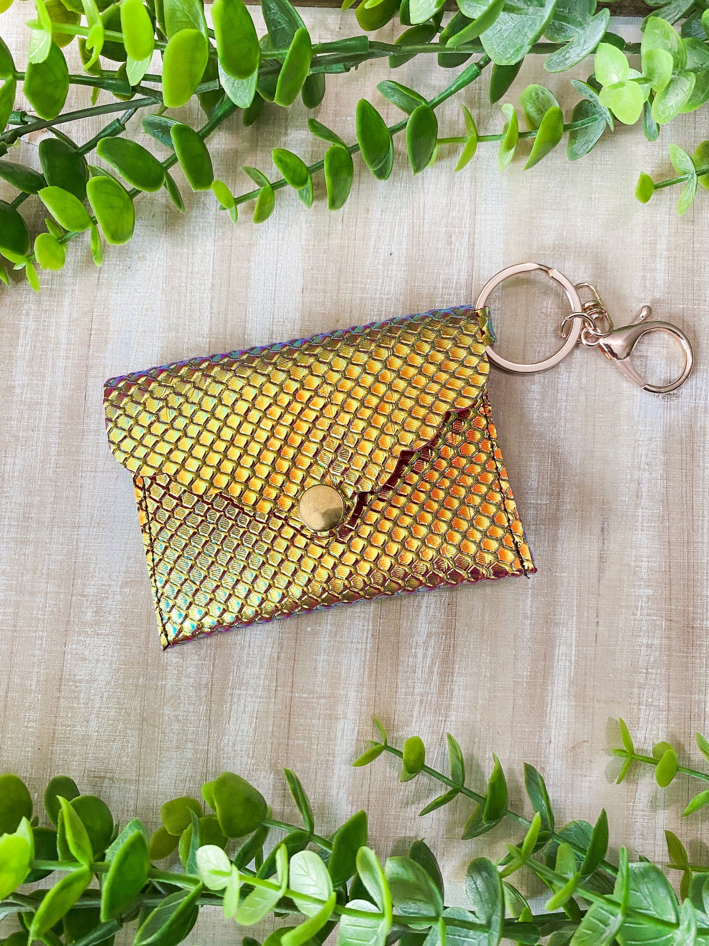 Yellow & Pink Iridescent Scales