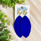 Bright Blue Suede Feather