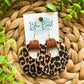 Flocked Cheetah Cork Hoops