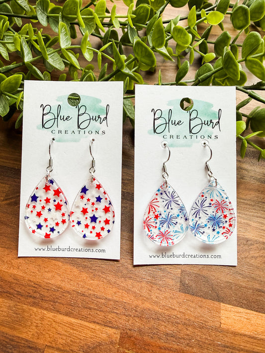 Patriotic Acrylic Drops