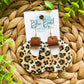 Leopard Cork Hoops