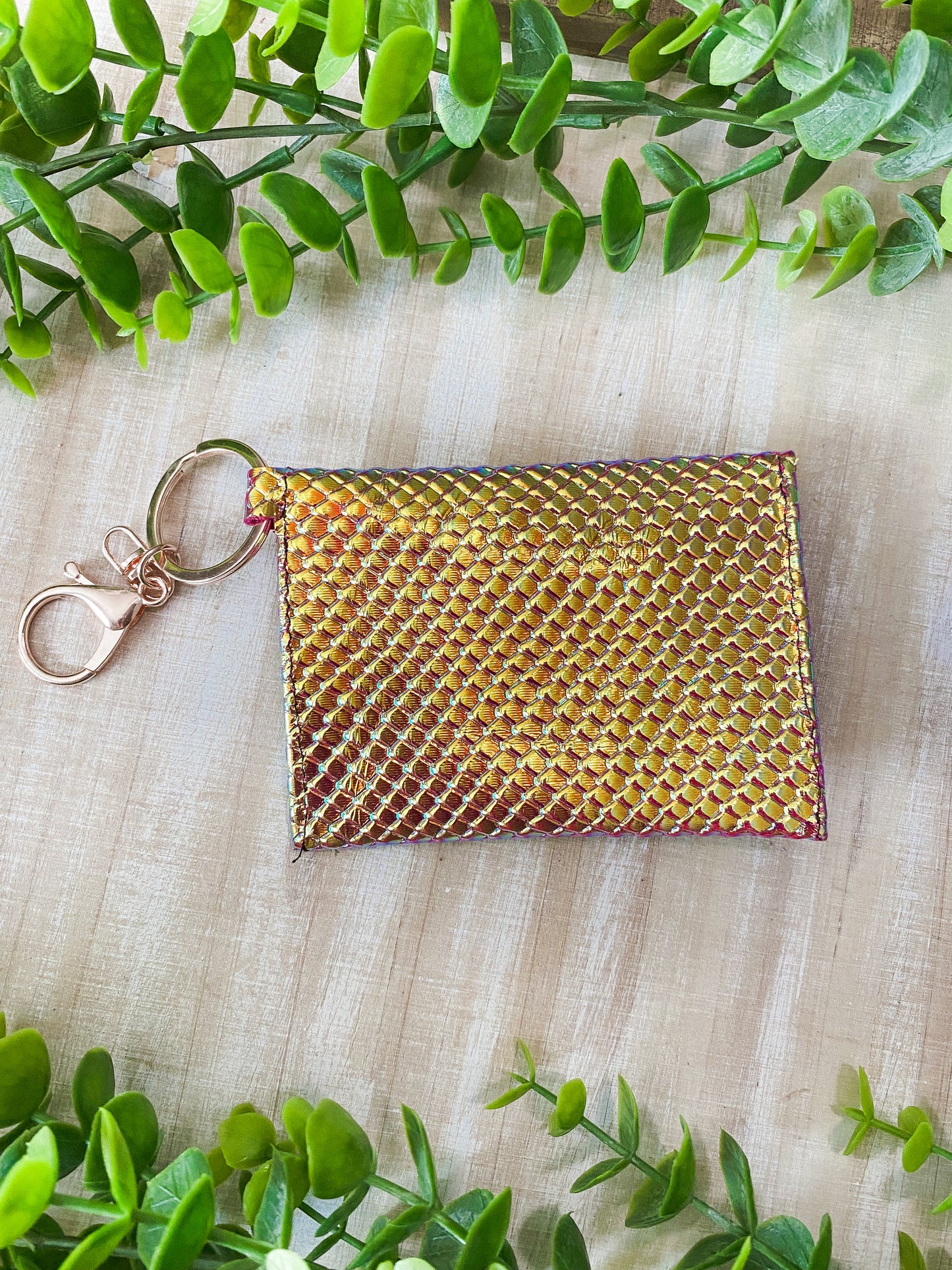 Yellow & Pink Iridescent Scales