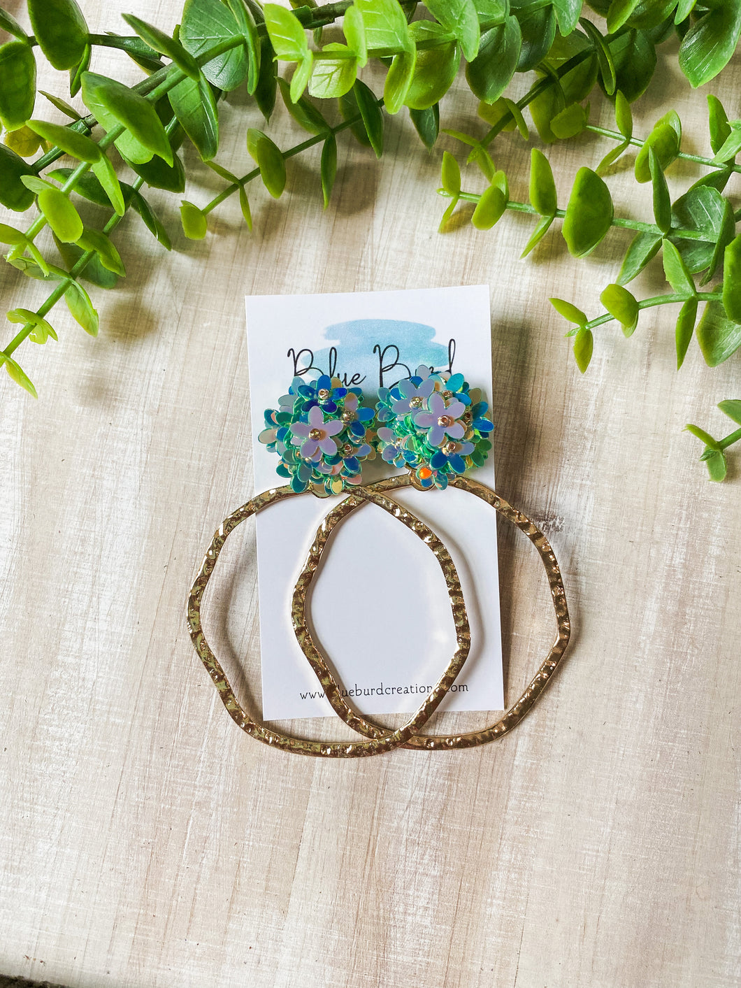 Enchanted Flower Hoops