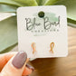 Gold Ribbon Studs