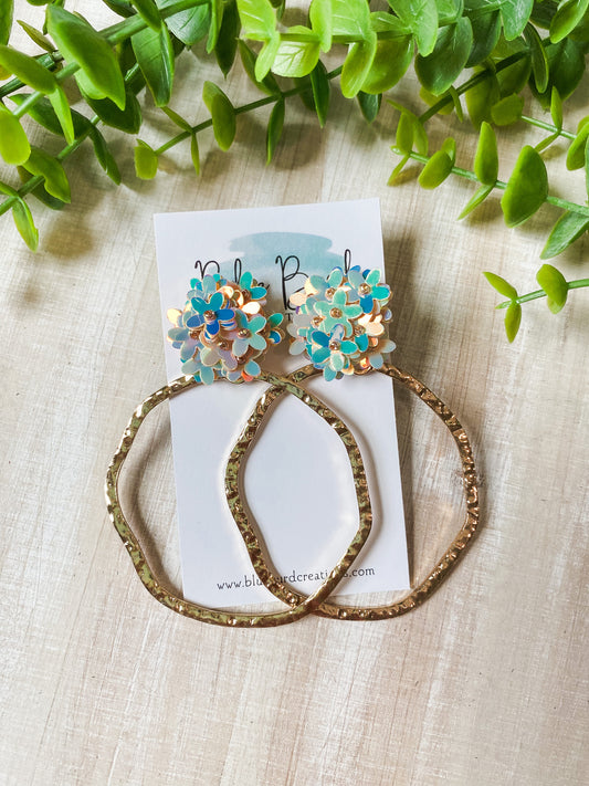 Enchanted Flower Hoops