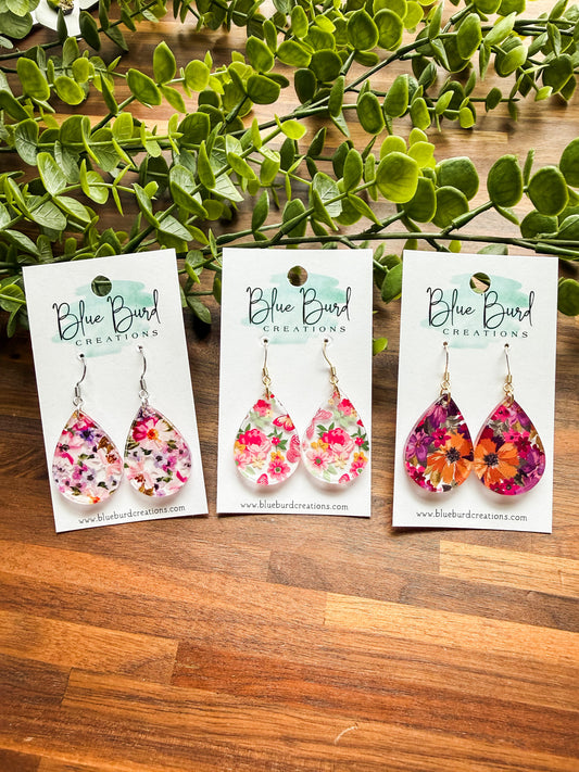 Floral Acrylic Drops