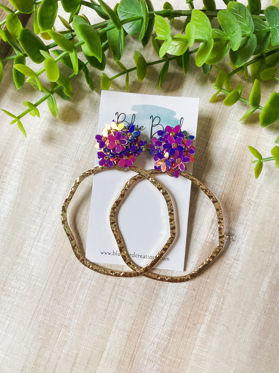 Enchanted Flower Hoops