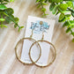 Dotted Gold Hoops