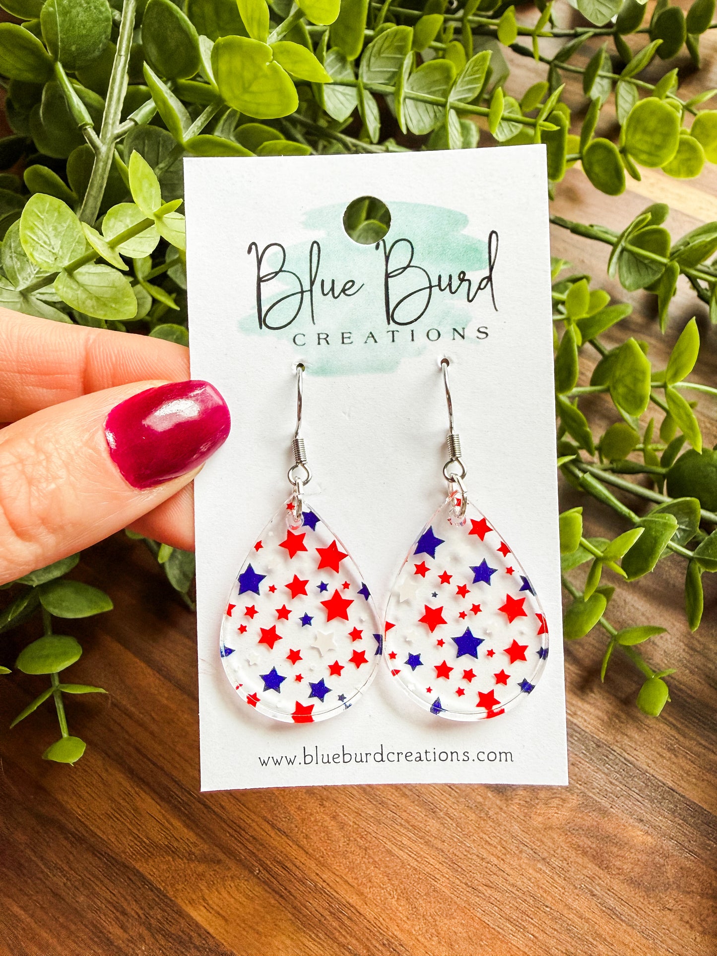Patriotic Acrylic Drops