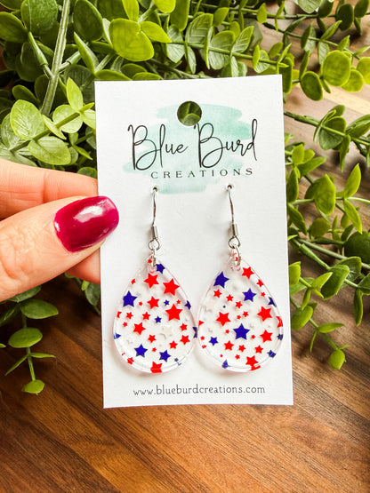 Patriotic Acrylic Drops