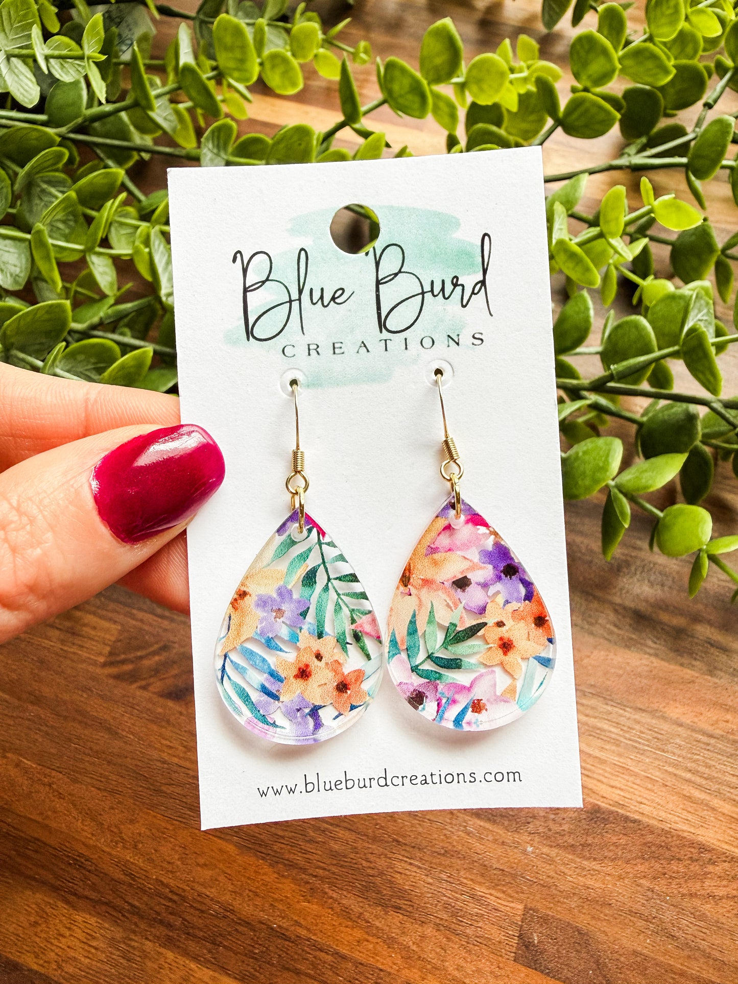 Floral Acrylic Drops