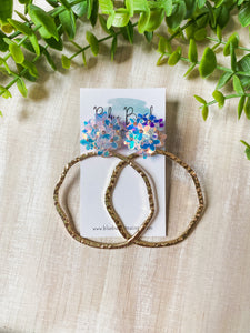 Enchanted Flower Hoops