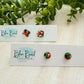 Christmas confetti studs