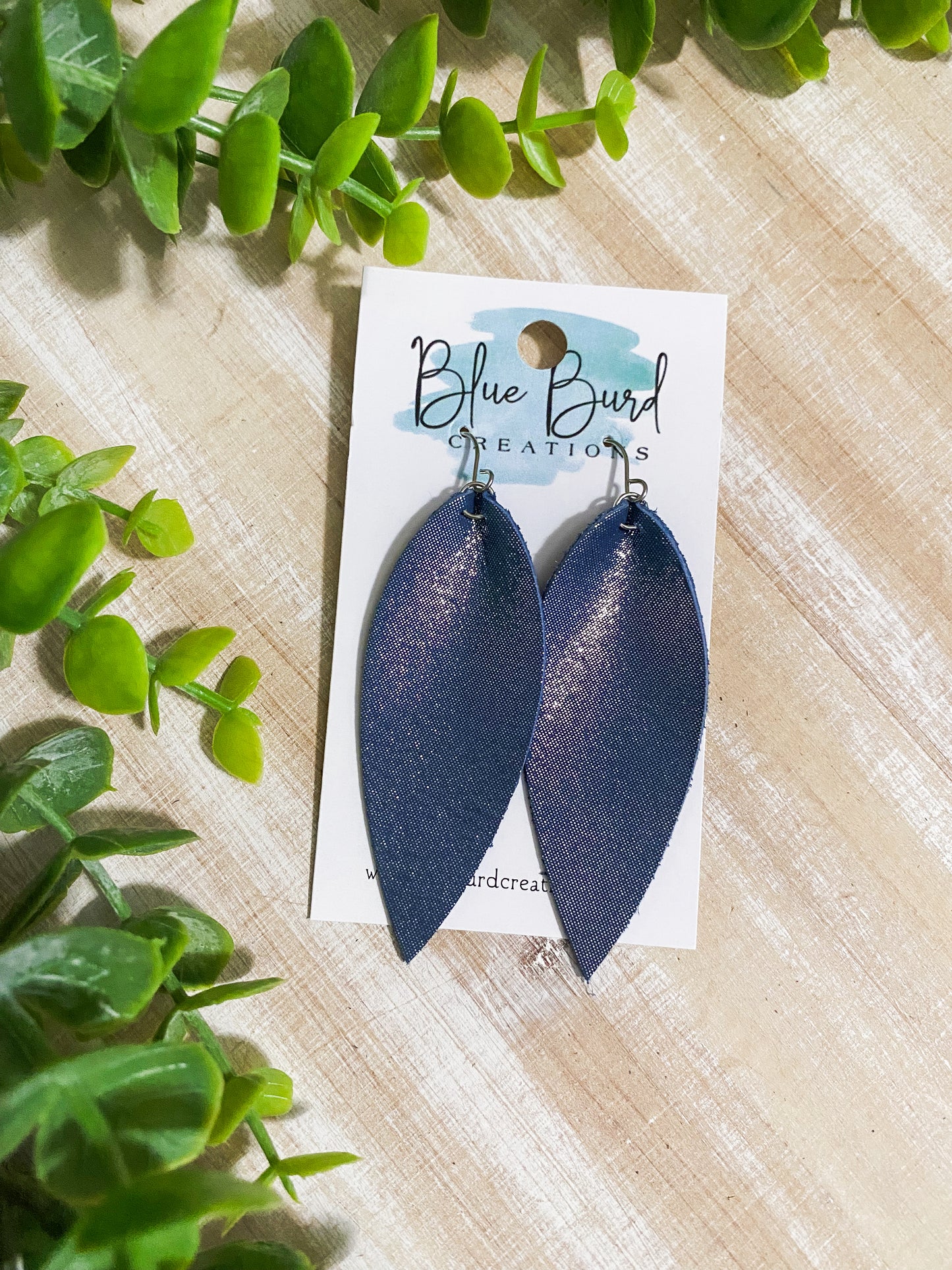 Denim Shimmer Skinny Petals