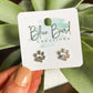 Paw Print Studs