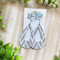 Silver Chevron Open Teardrops