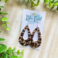 Leopard Cork Open Teardrops