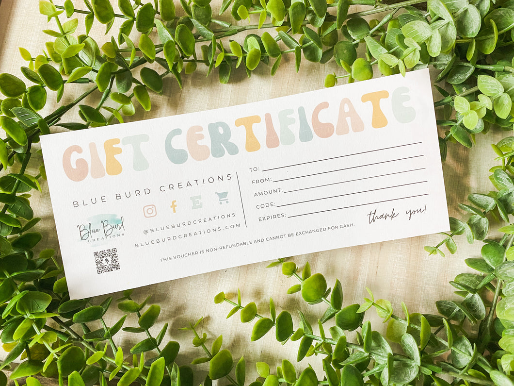 Gift Certificate