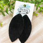 Black Suede Feather