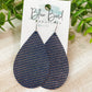 Rosegold Striped Navy Teardrops