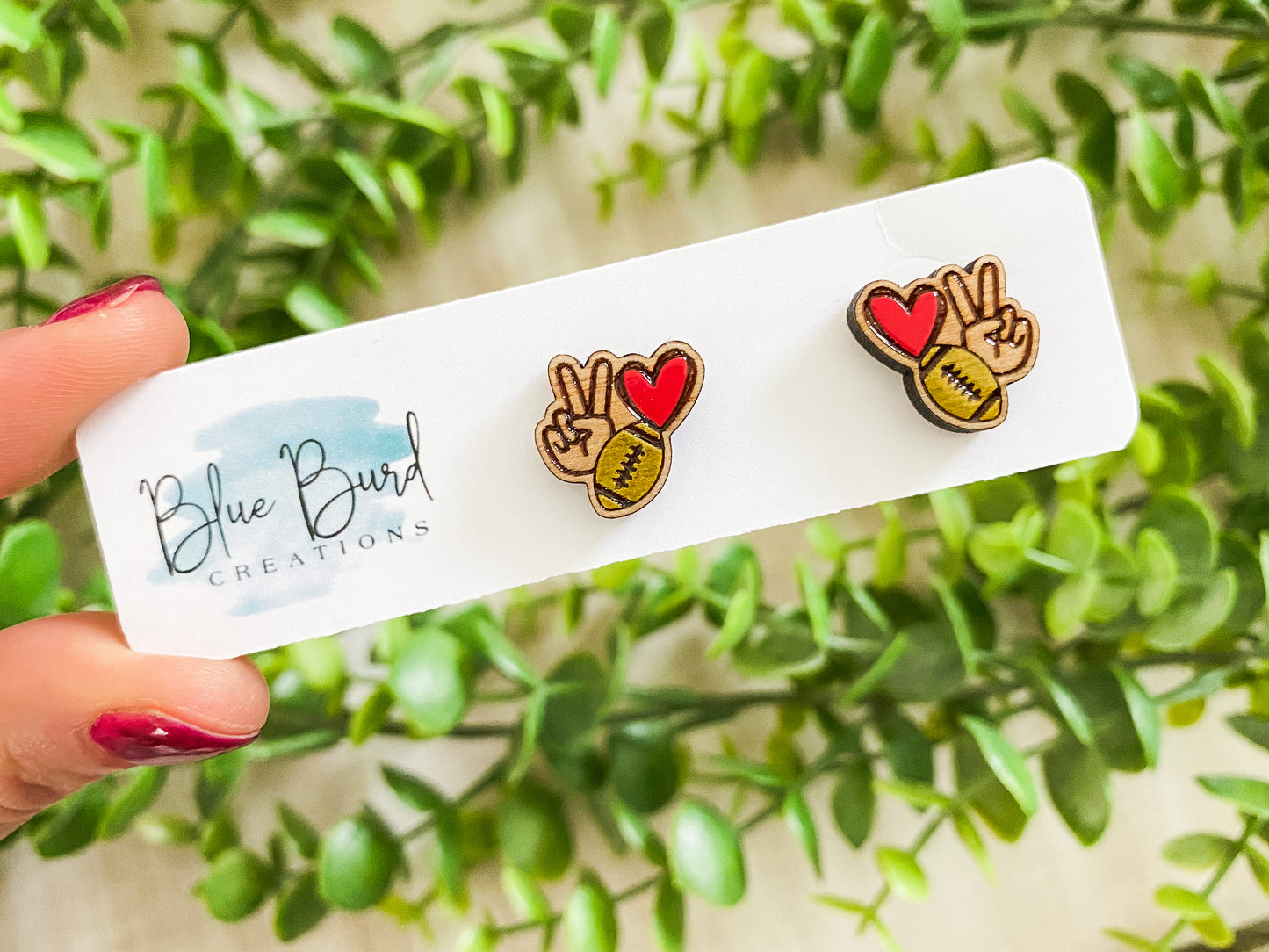 Peace Love Sports Studs