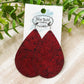 Red Shimmer Teardrops