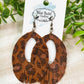 Leopard Fringed Oval