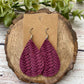 Burgundy Fishtail Teardrops