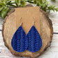 Cobalt Blue Fishtail Teardrops