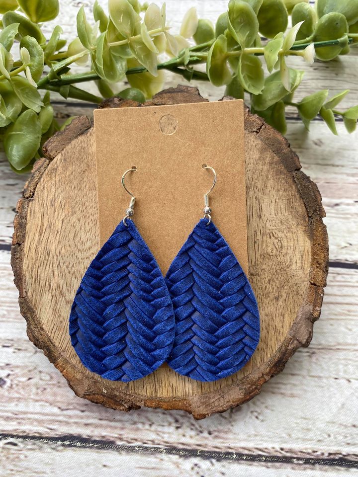 Cobalt Blue Fishtail Teardrops