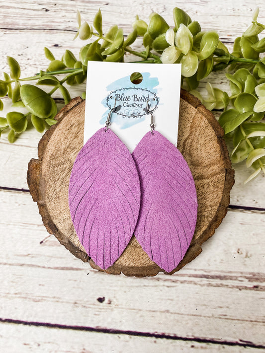 Lilac Suede Feather