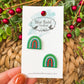 Rainbow Christmas Studs