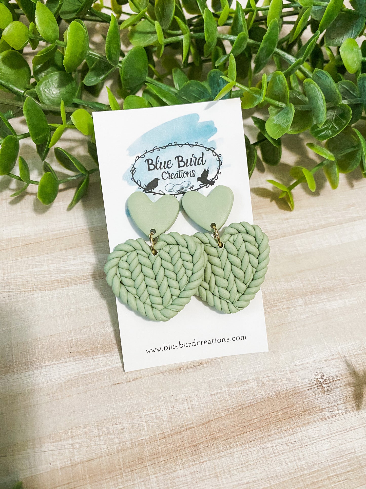 Braided Heart Dangles