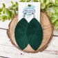 Forest Green Suede Feather