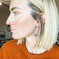 Iridescent Glitter Bead Hoops