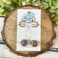 Iridescent Glitter Bead Hoops