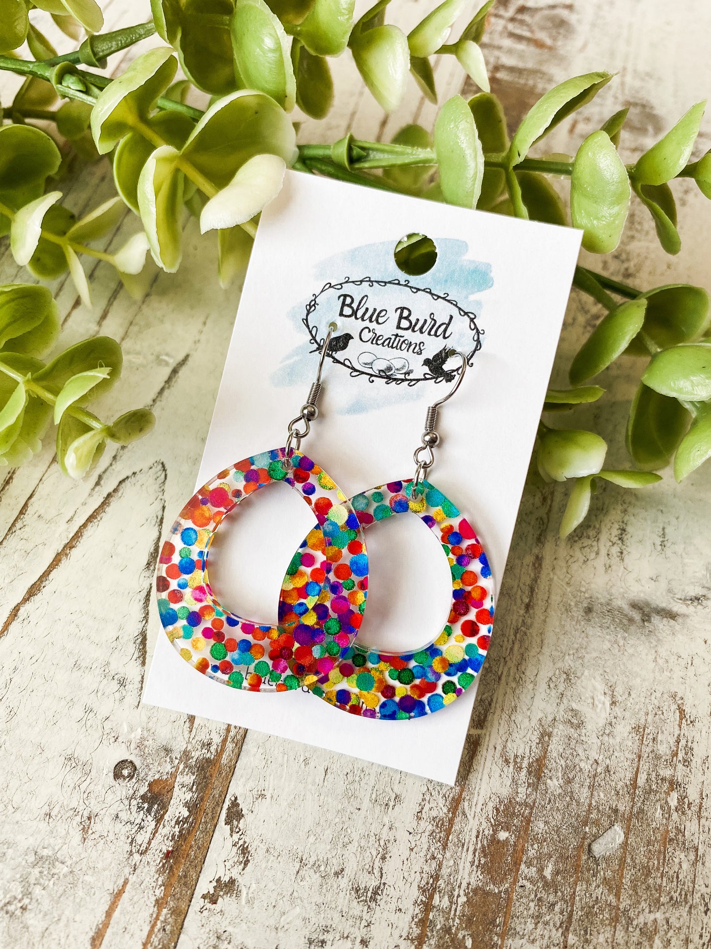 Rainbow Dot Acrylics