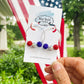 Patriotic Glitter Bead Hoops