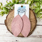 Blush Suede Feather