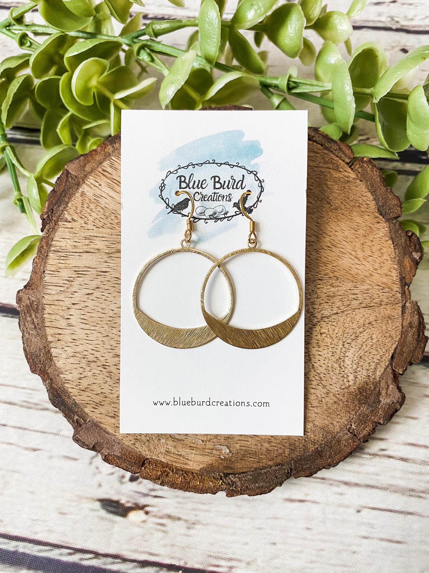 Mini Open Brass Hoops