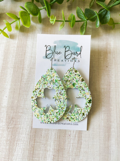 St Patty’s Glitter Teardrops