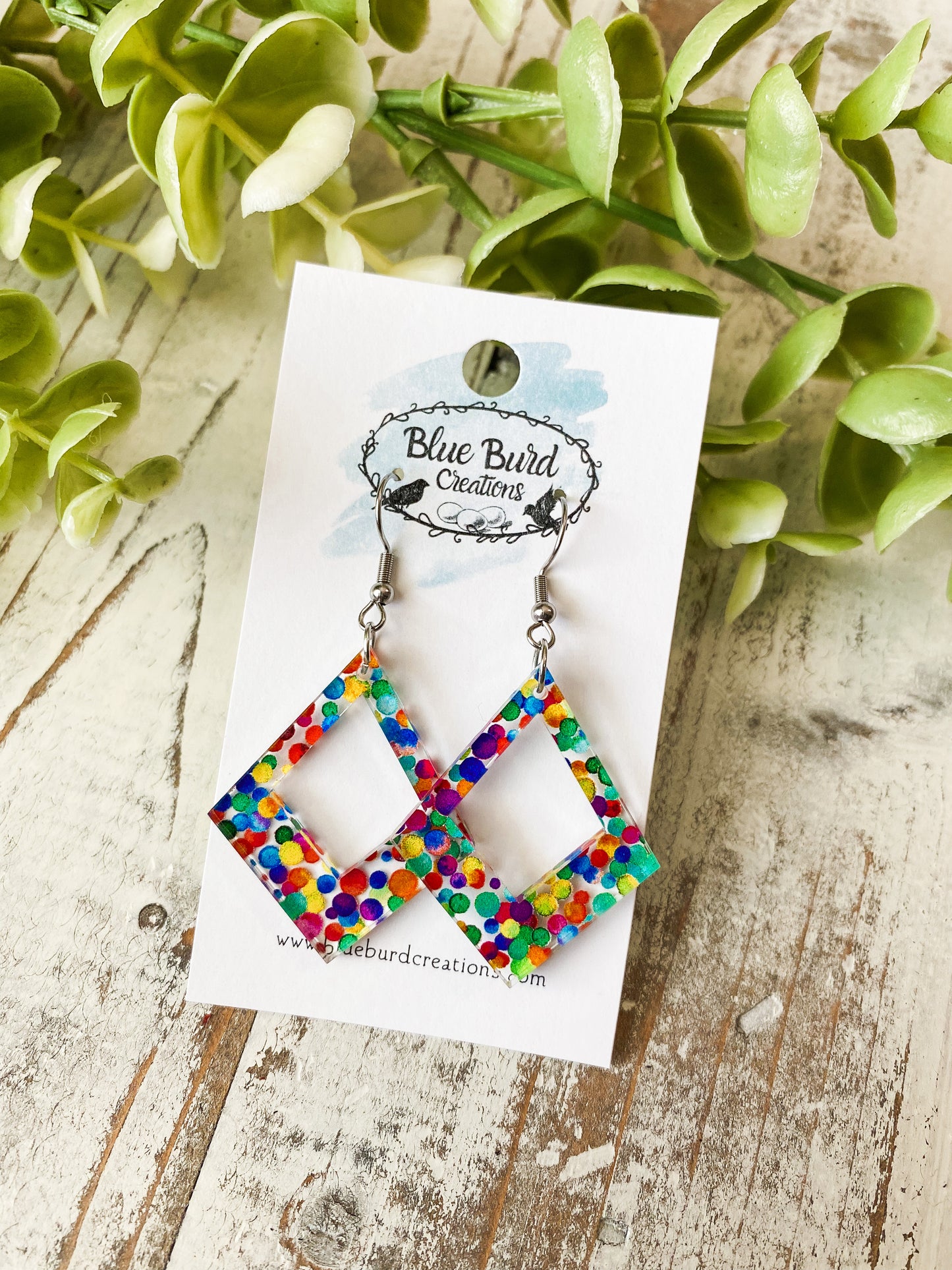 Rainbow Dot Acrylics