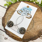 Pewter Bead Hoops