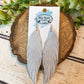 White Shimmer Fringey Feathers