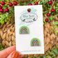 Rainbow Christmas Studs