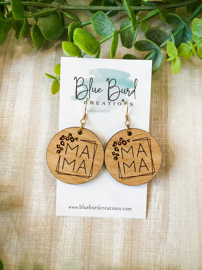 Wooden Mama Earrings