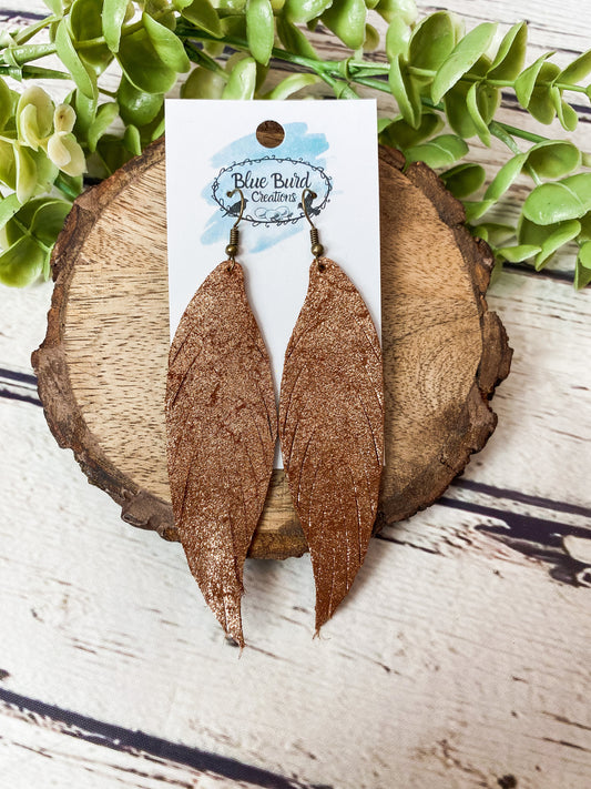 Bronze Shimmer Fringey Feathers