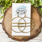 Double Bar Brass Hoops